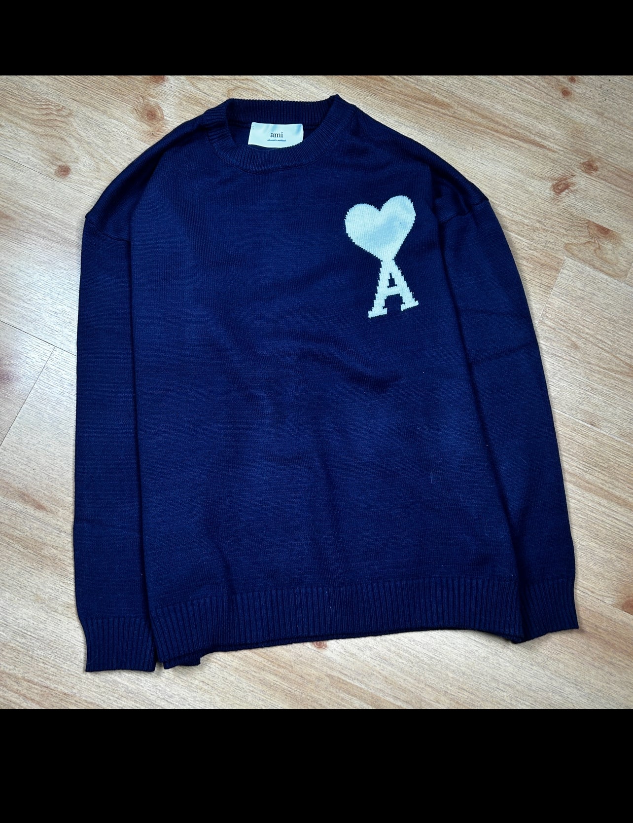 Ami Heart jumper black