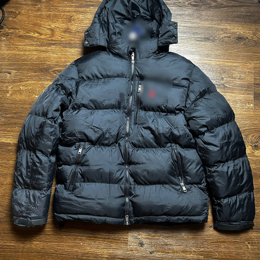Pony puffa coat black