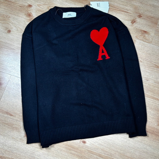 Ami Heart jumper black